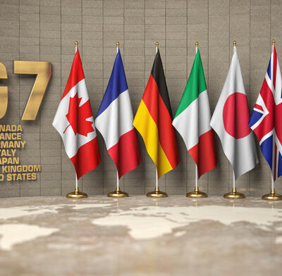 The G7 countries and their flags