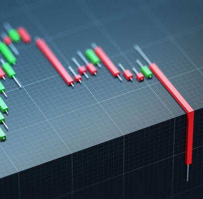 Candle chart drops off the table