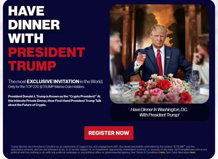 Publicity for Trump's private dinner